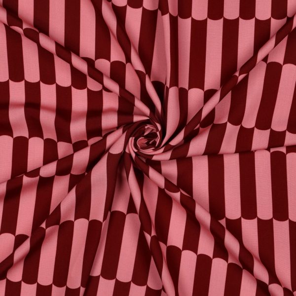 Viscose Ecovero - Rouge & rose