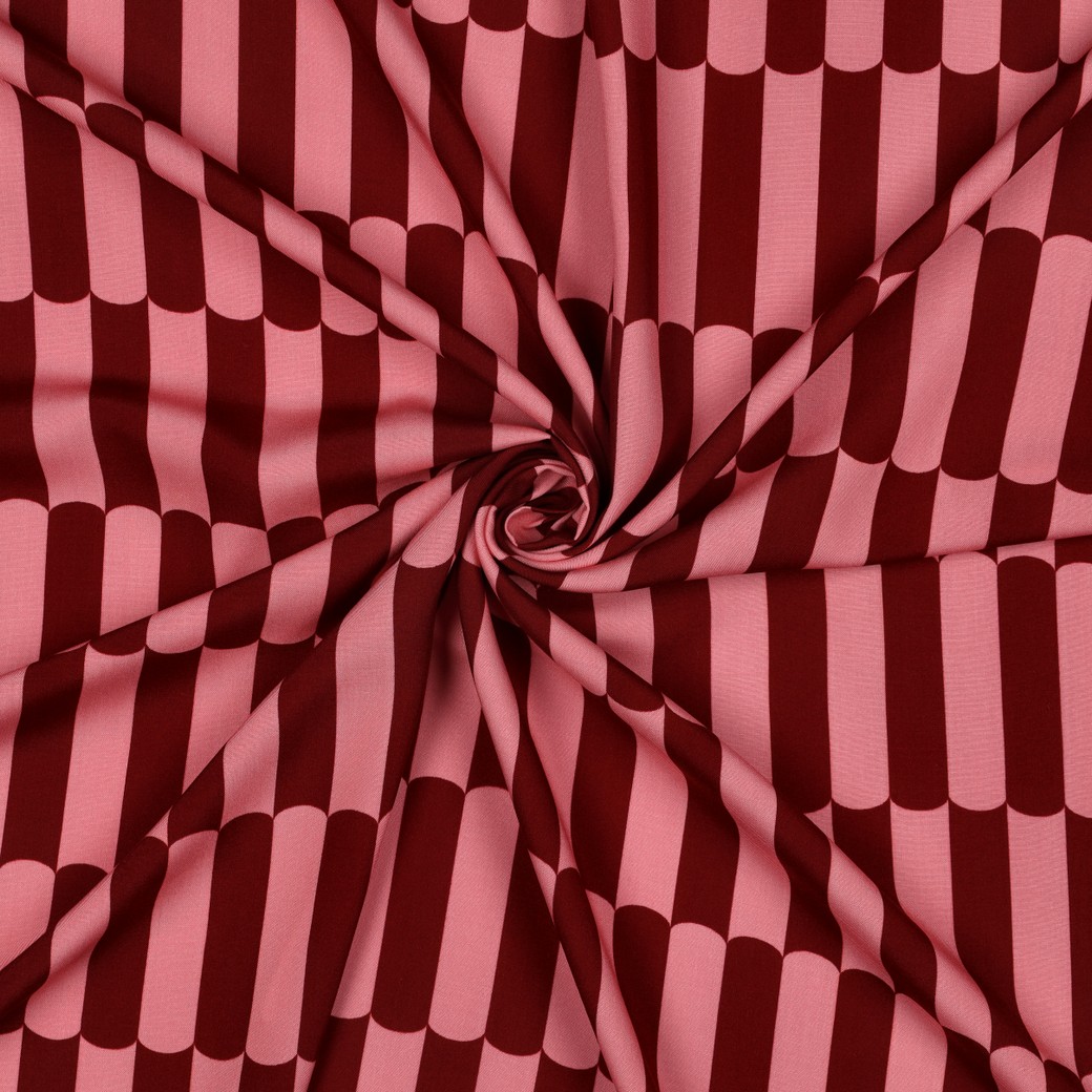Viscose Ecovero – Rouge & rose