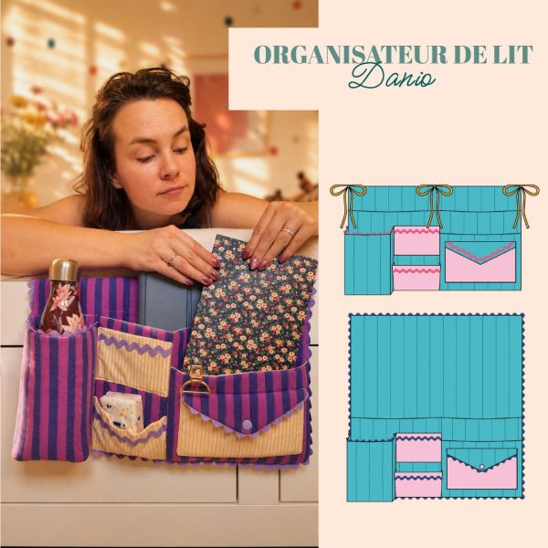Organisateur de lit Danio - Patron de couture