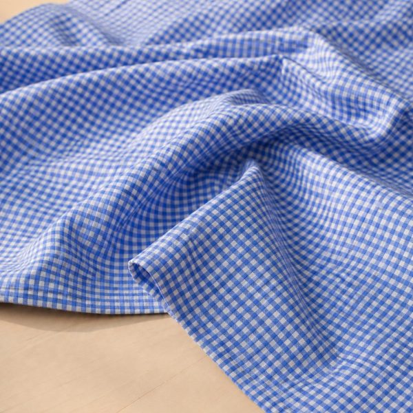Coton vichy - Bleu