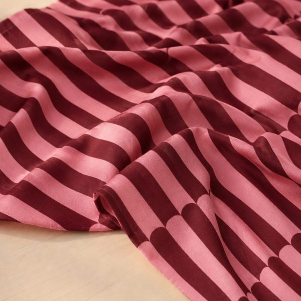 Viscose Ecovero - Rouge & rose